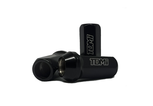 Open-End Steel Lugnuts in Black Chrome Finish | Durable & Stylish Wheel Upgrade